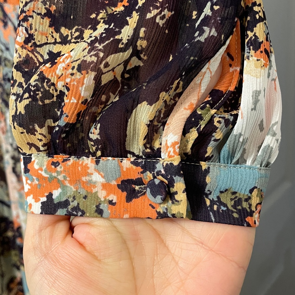 Moulinette Soeurs Multicolor Floral Long Sleeve Maxi Dress - Picture 4 of 5